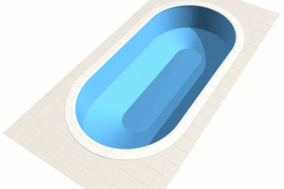 Gewölbter Poolboden